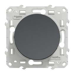 Bouton-poussoir symbole de cloche Odace S540246 Anthracite 