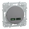 Chargeur USB C 65W Odace S530406 Aluminium 