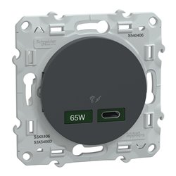 Chargeur USB C 65W Odace S540406 Anthracite 