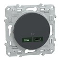 Chargeur USB C 65W Odace S540406 Anthracite 