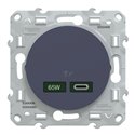 Chargeur USB C 65W Odace S550406 Bleu cobalt 