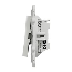 Double poussoir avec fonction STOP pour volets-roulants Odace S520227 Blanc brillant 