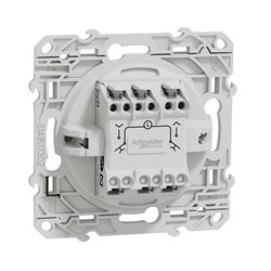 Double poussoir avec fonction STOP pour volets-roulants Odace S520227 Blanc brillant 