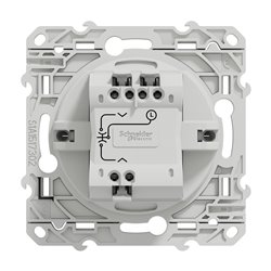 Double poussoir pour volets roulants Odace S530207 Aluminium 