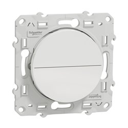 Double poussoir pour volets-roulants Odace S520207 Blanc brillant 