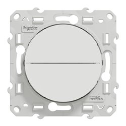 Double poussoir pour volets-roulants Odace S520207 Blanc brillant 