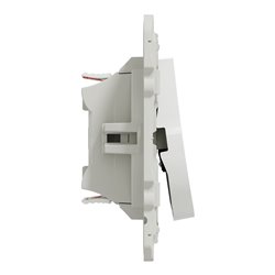 Double va-et-vient Odace S500214 Blanc antibactérien 