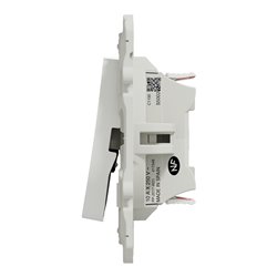 Double va-et-vient Odace S500214 Blanc antibactérien 