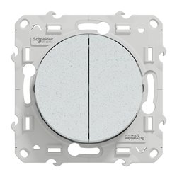 Double va-et-vient Odace S510214 Blanc recyclé brillant 