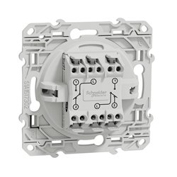 Double va-et-vient Odace S510214 Blanc recyclé brillant 