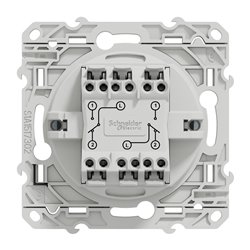 Double va-et-vient Odace S510214 Blanc recyclé brillant 