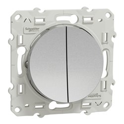 Double va-et-vient Odace S530214 Aluminium 