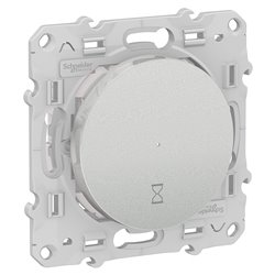 Interrupteur temporisé Odace S530536 Aluminium 