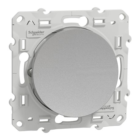 Interrupteur va-et-vient Odace S530204 Aluminium Interrupteur va-et-vient Odace S530204 Aluminium