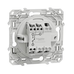 Interrupteur va-et-vient Odace S530204 Aluminium 