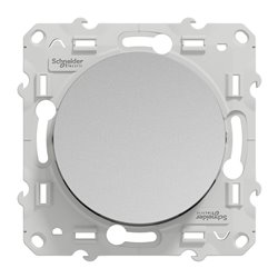 Interrupteur va-et-vient Odace S530204 Aluminium 