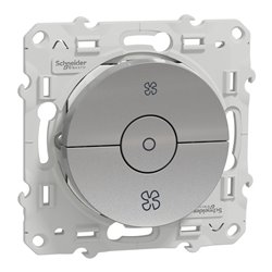 Interrupteur VMC Odace S530243 Aluminium 