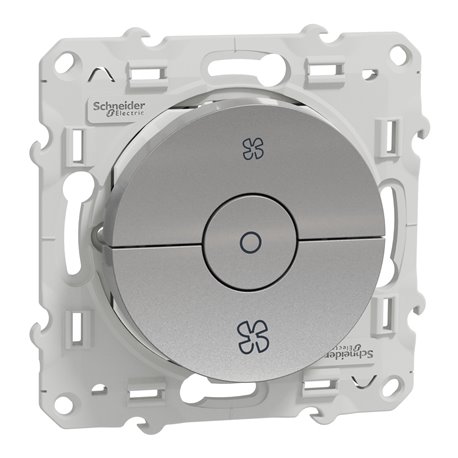Interrupteur VMC Odace S530243 Aluminium Interrupteur VMC Odace S530243 Aluminium