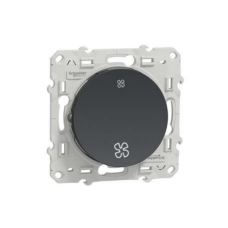 Interrupteur VMC sans position arrêt Odace S540233 Anthracite Interrupteur VMC sans position arrêt Odace S540233 Anthracite
