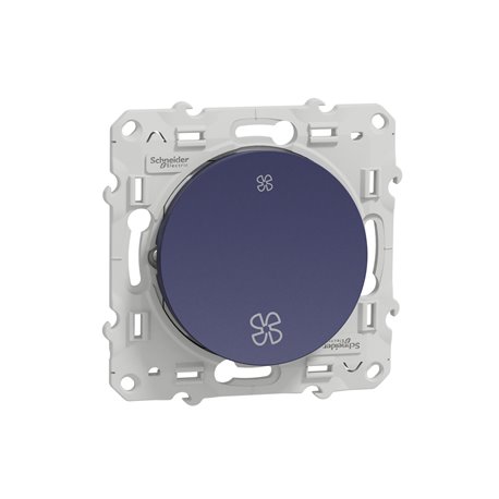 Interrupteur VMC sans position arrêt Odace S550233 Bleu cobalt Interrupteur VMC sans position arrêt Odace S550233 Bleu cobalt