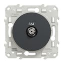Prise SAT encastrée Odace S540446 Anthracite 