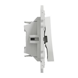 Permutateur 4x2 bornes automatiques 10AX Odace S520205 Blanc brillant 