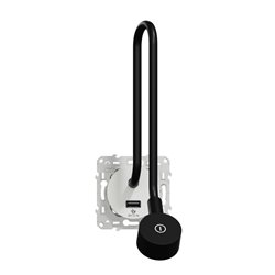 Liseuse 3 en 1 avec luminosité variable  + une prise USB-A Odace S520002 Blanc 
