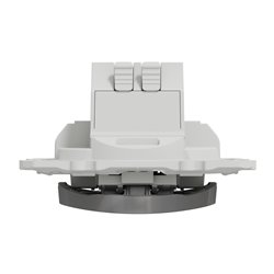 Interrupteur 3 boutons pour volets roulants Odace S530208 Aluminium 