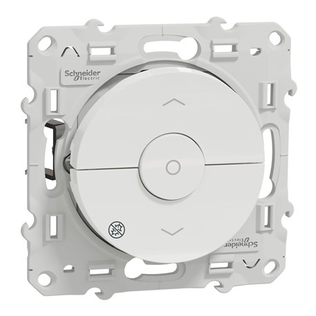 Interrupteur 3 boutons pour volets-roulants Odace S500208 Blanc antibactérien Interrupteur 3 boutons pour volets-roulants Odace S500208 Blanc antibactérien
