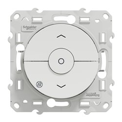 Interrupteur 3 boutons pour volets-roulants Odace S500208 Blanc antibactérien 