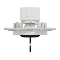 Interrupteur à clé 3 positions Odace S520286 Blanc 