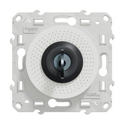 Interrupteur à clé 3 positions Odace S520286 Blanc 