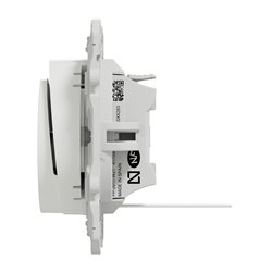 Interrupteur à carte LED localisation inclus Odace S520283 Blanc brillant 