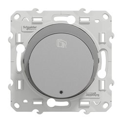 Interrupteur à carte 10A LED localisation inclus Odace S530283 Aluminium 