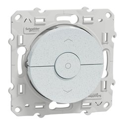 Interrupteur 3 touches pour volets-roulants Odace S510208 Blanc recyclé brillant 