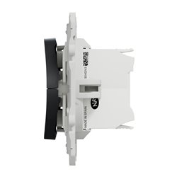 Interrupteur 3 positions VMC avec arrêt Odace S540243 Anthracite 
