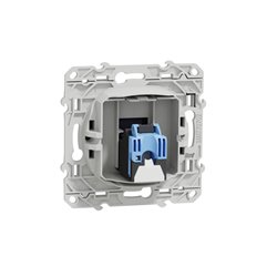 Prise RJ45 (8 contacts) Cat.6 Odace S550476 Bleu cobalt grade 3 multimédia