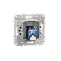 Prise RJ45 (8 contacts) Cat.6 Odace S550476 Bleu cobalt grade 3 multimédia