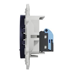 Prise RJ45 (8 contacts) Cat.6 Odace S550476 Bleu cobalt grade 3 multimédia