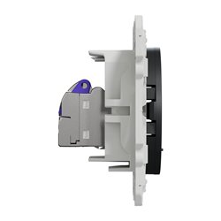 Prise RJ45 (8 contacts) Cat.6 Odace S540477 Anthracite grade 3 multimédia +