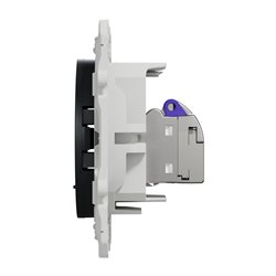 Prise RJ45 (8 contacts) Cat.6 Odace S540477 Anthracite grade 3 multimédia +