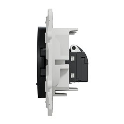 Prise RJ45 (8 contacts) Cat.6 Odace S540476 Anthracite grade 3 multimédia