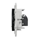 Prise RJ45 (8 contacts) Cat.6 Odace S540476 Anthracite grade 3 multimédia