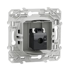 Prise RJ45 (8 contacts) Cat.6 Odace S540476 Anthracite grade 3 multimédia