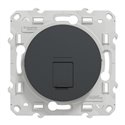 Prise RJ45 (8 contacts) Cat.6 Odace S540476 Anthracite grade 3 multimédia
