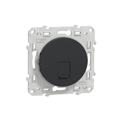 Prise RJ45 (8 contacts) Cat.6 Odace S540475 Anthracite grade 1 (informatique + tél) Prise RJ45 (8 contacts) Cat.6 Odace S540475 Anthracite grade 1 (informatique + tél)