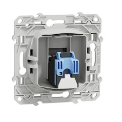 Prise RJ45 (8 contacts) Cat.6 Odace S530475 Aluminium grade 1 (informatique + tél)