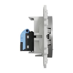 Prise RJ45 (8 contacts) Cat.6 Odace S530475 Aluminium grade 1 (informatique + tél)