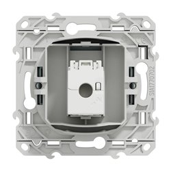 Prise RJ45 (8 contacts) Cat.6 Odace S510476 Blanc recyclé brillant grade 3 multimédia