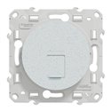 Prise RJ45 (8 contacts) Cat.6 Odace S510476 Blanc recyclé brillant grade 3 multimédia